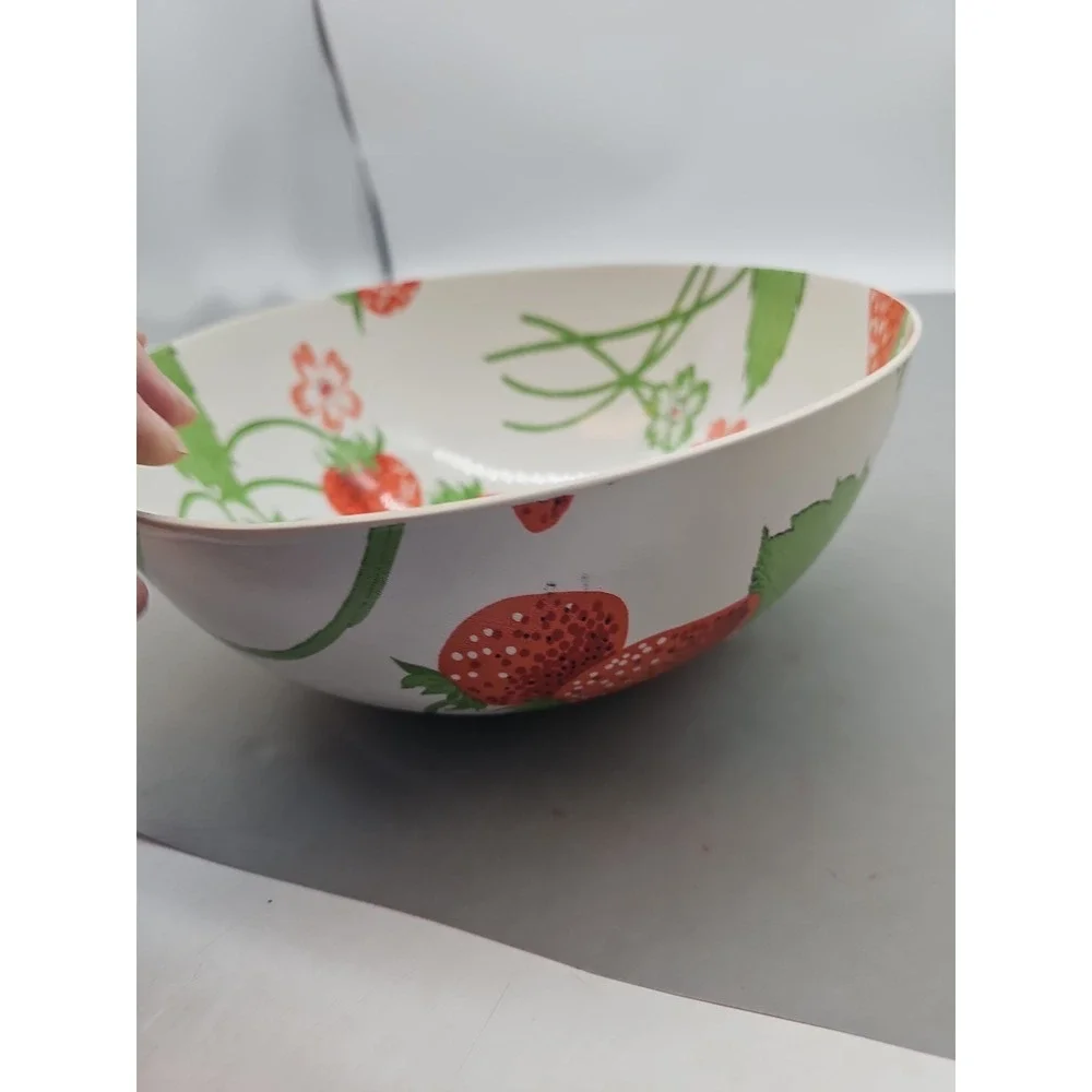Vintage Strawberry Basket  Bowl, 1970's  Match Mates  Hard Plastic Japan Colorfu